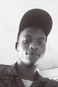 confident gaze in black & white